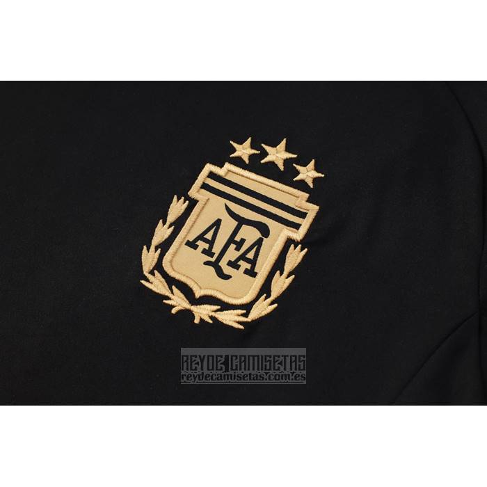 Chandal del Argentina Manga Corta 2024-2025 Negro - Pantalon Corto